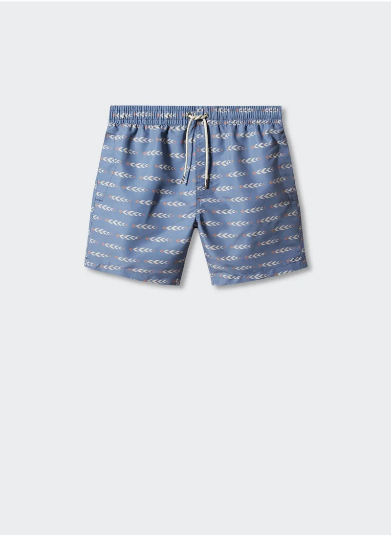 MANGO Youth Printed Shorts