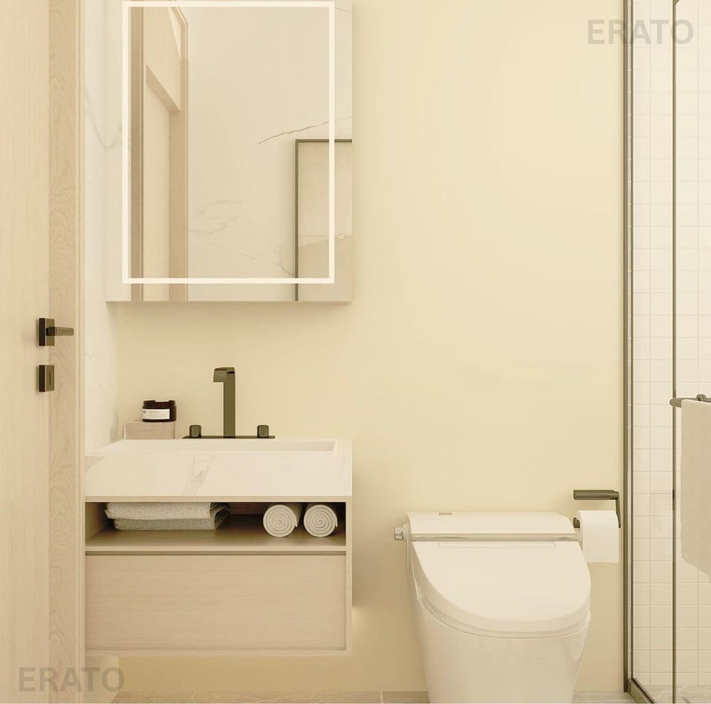 ERATO Vinyl Matte Kicthen Cabinets Wallpaper Self Adhesive Removable Wallpaper (24"x120" Inch, Beige Matte) - Image 5