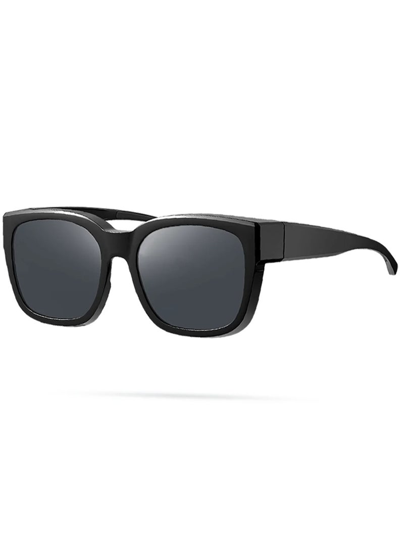 Xiaomi Unisex Adult Polarized Fitover Sunglasses Black - Image 1