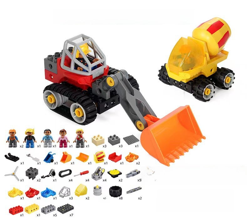 Compatible With Lego Building Block Gear Teaching Aids 9656 Engineering Machinery 450029090 Fixed 9076 Creative Building Blocks - Image 5