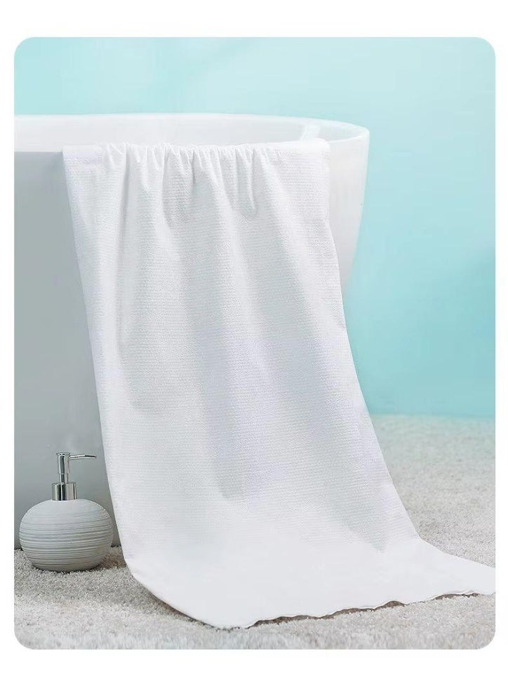GORA Large Disposable Cotton Shower Towel – Soft, Thick & Highly Absorbent Single-Use Bath Towel for Travel, Gym & Hotel Use, Quick-Dry Skin-Friendly Fabric, Lightweight & Portable - Image 1