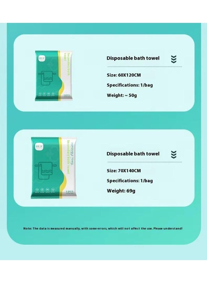 GORA Large Disposable Cotton Shower Towel – Soft, Thick & Highly Absorbent Single-Use Bath Towel for Travel, Gym & Hotel Use, Quick-Dry Skin-Friendly Fabric, Lightweight & Portable - Image 3