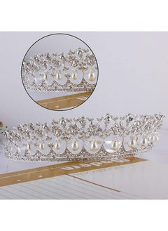 CROWN GUIDE Crystal Rhinestone Queen Bride Tiara Crown For Women Girls Headdress Vintage Bridal Birthday Prom Wedding Tiaras And Crowns Hair Jewelry Accessories Silver  - Image 4