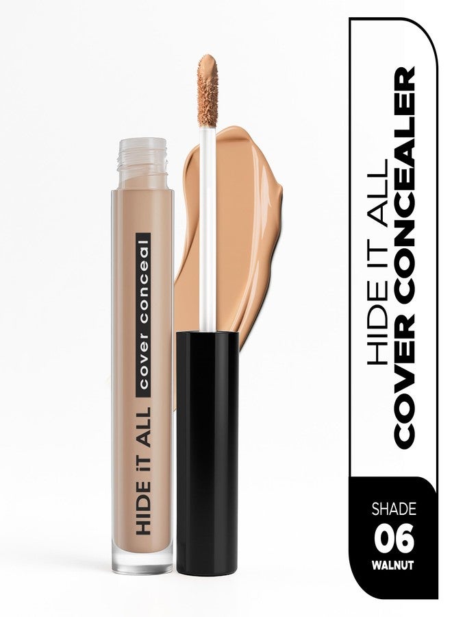 Hilary Rhoda Hide It All Cover Conceal | Conceals Masks, Scars & Dark Circles | High Coverage Concealer | With Shea Butter | Matte Finish | Cruelty-Free & Vegan - 3.7ml (Walnut - Shade 6) - Image 2