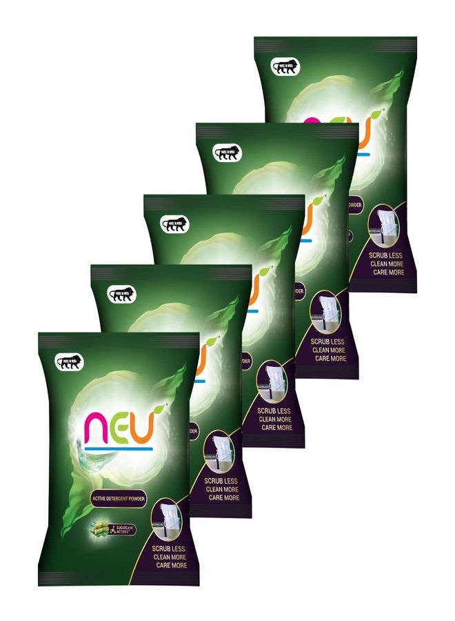 NEU Active Detergent Powder Bucket-Wash - Hand-Wash cleaning | Bucket Wash Detergent | Strong Detergent Powder | Safe for Baby Clothes | Washing Powder 1kg (Pack of 3) - Image 1