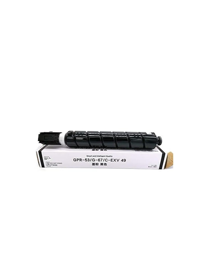 IG EXV 49 Black Toner Cartridge – Compatible with Canon C3020 / C3025 / C3320 / C3325 / C3330 / C3520 / C3525 / C3530 / C3120 / C3125 – Up to 15,000 Pages - Image 1