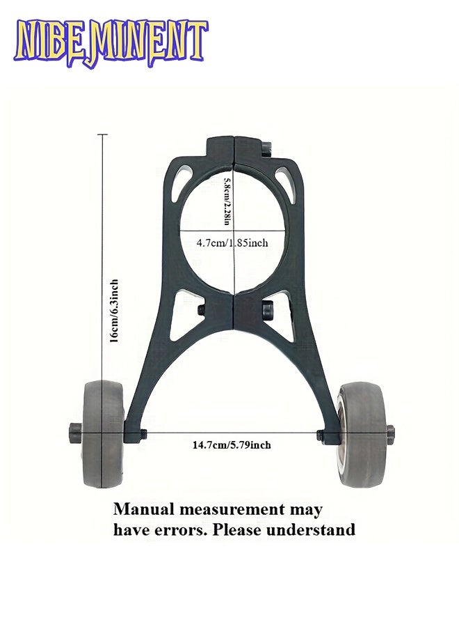 NIBEMINENT Scooter Auxiliary Wheels, High-End Durable, Compact And Mini, Easy to Move And Store, Suitable for M365/1S Pro/2/Lite/Ninebot F20/F30/F40, Labor-Saving Design - Electric Scooter Accessories, Without Battery - Image 2
