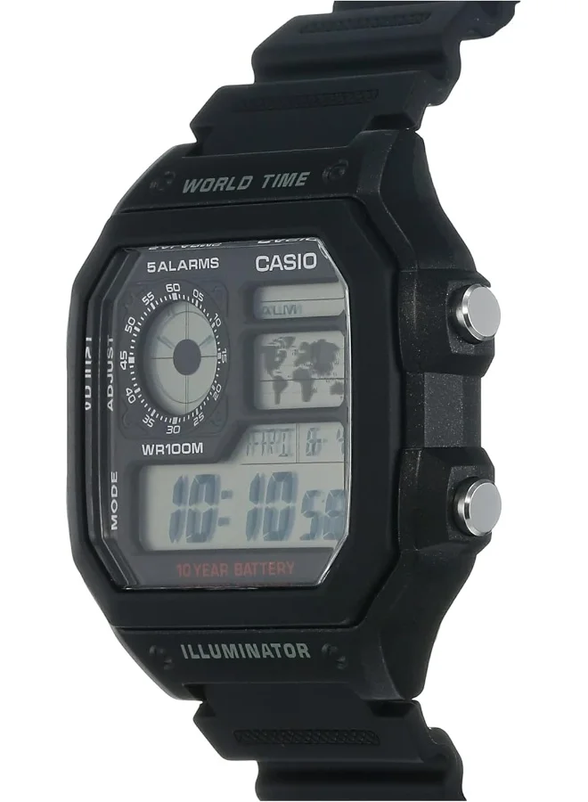 كاسيو Casio Men's Digital Dial Watch - AE-1200WH-1AVDF
