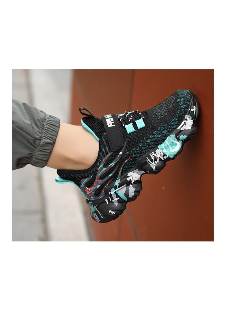 NIBEMINENT أحذية كاجوال عصرية للفتيات أحذية للأطفال الكبار أحذية رياضية تنفسية للأولاد والبنات - Image 4