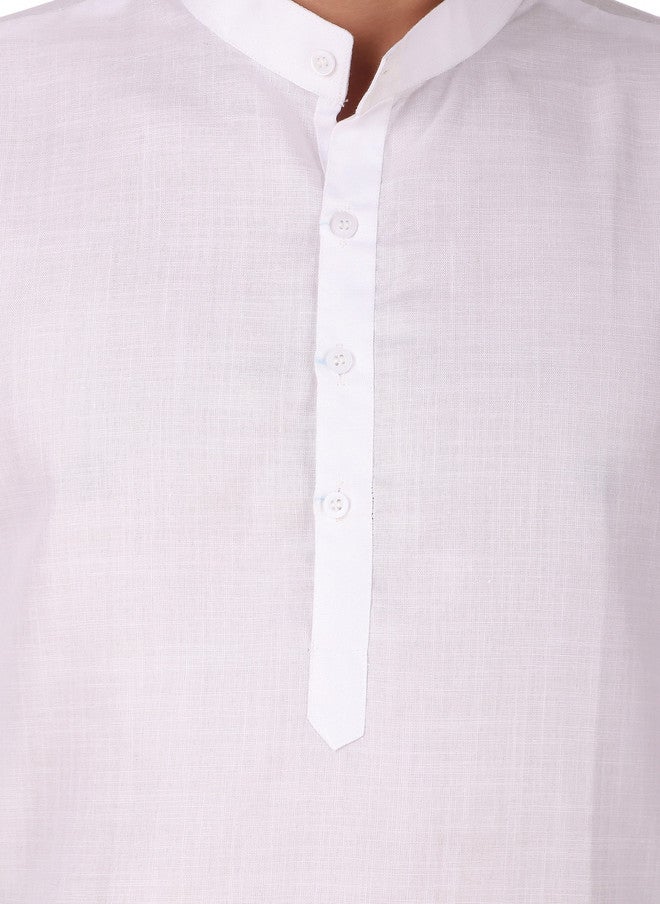 PREEN Adults-Men White Kurta Sets - Image 2