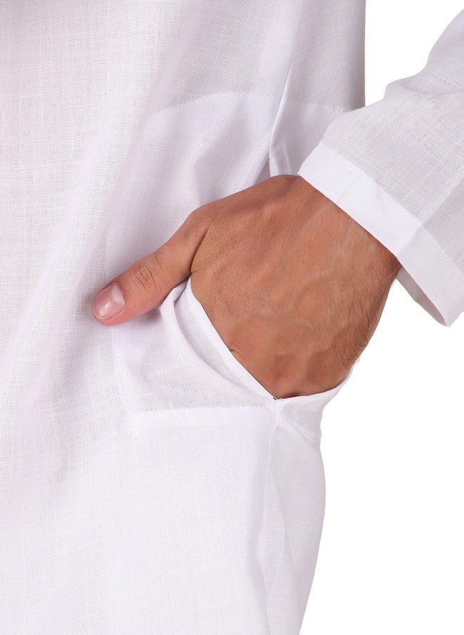 PREEN Adults-Men White Kurta Sets - Image 5