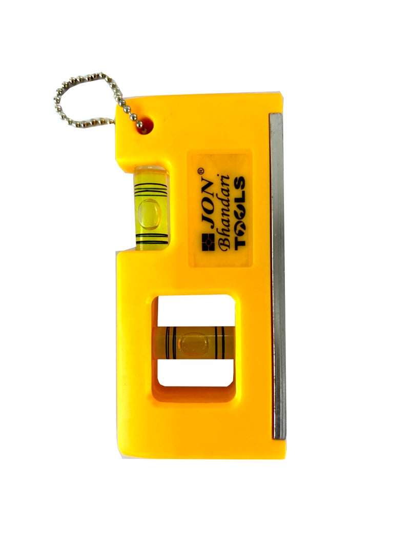 Jon Bhandari Tools 4 Inch Mini Magnetic Spirit Level with 2 Vials – Compact, High Accuracy Bubble Level for Horizontal & Vertical Measurements – Pocket Size, Durable for Woodworking DIY & Construction - Image 5