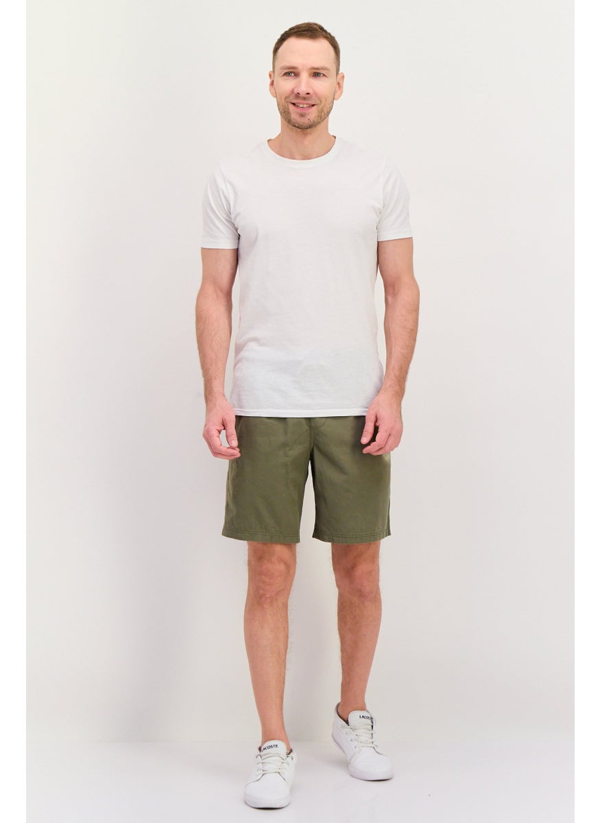 QUIKSILVER - Men Drawstring Solid Basic Short, Olive - Image 1