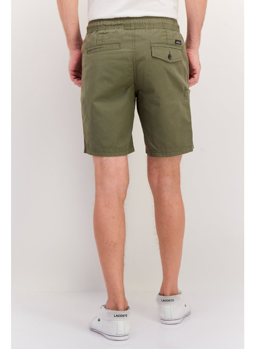 QUIKSILVER - Men Drawstring Solid Basic Short, Olive - Image 1