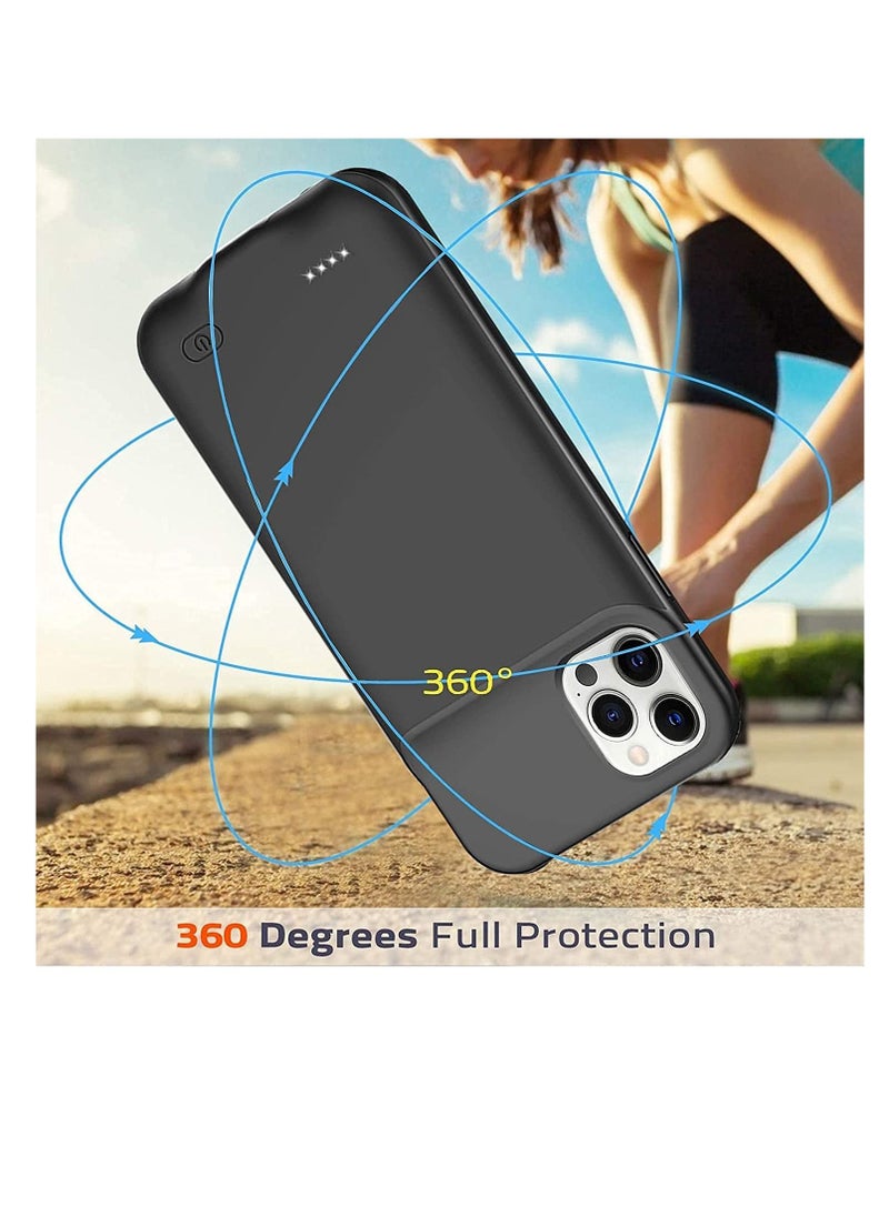 Generic - Battery Case for iPhone 12/12 Pro, Enhanced 4000mAh Smart Rechargeable Portable Protective Charging Case Extended Battery Backup Pack Compatible with iPhone 12/12 Pro (6.1 inch) Charger Case - Image 1