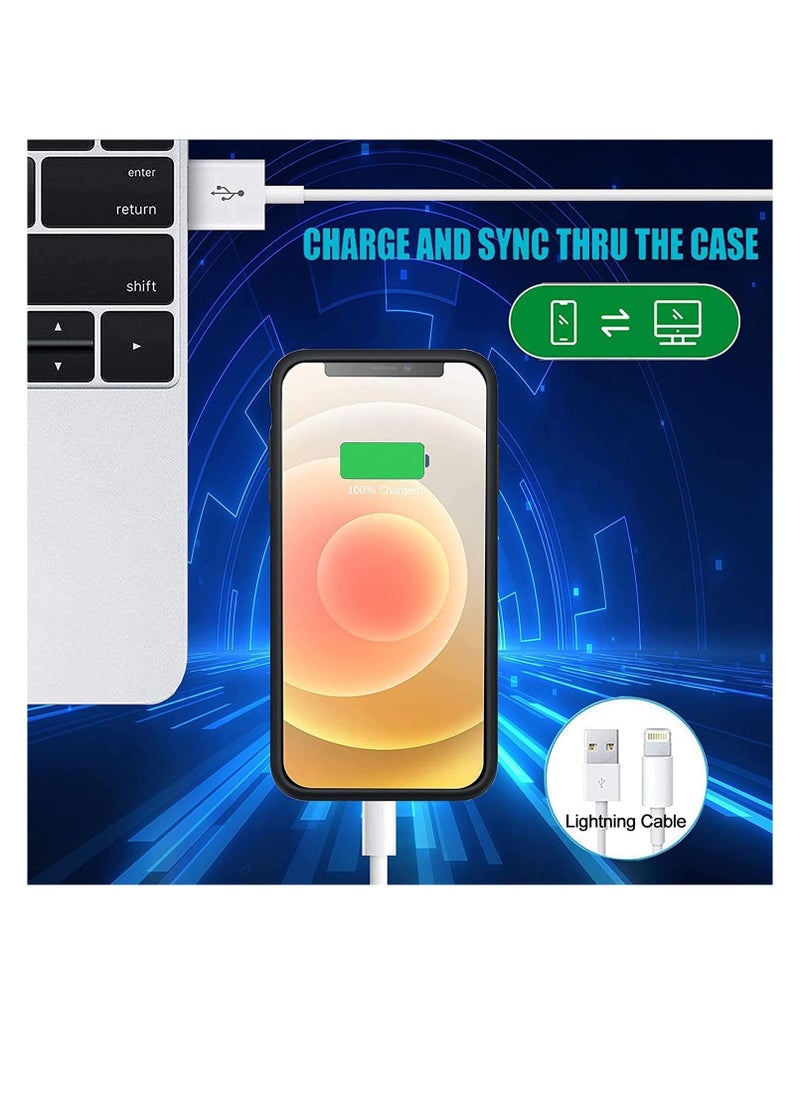 Generic - Battery Case for iPhone 12/12 Pro, Enhanced 4000mAh Smart Rechargeable Portable Protective Charging Case Extended Battery Backup Pack Compatible with iPhone 12/12 Pro (6.1 inch) Charger Case - Image 1