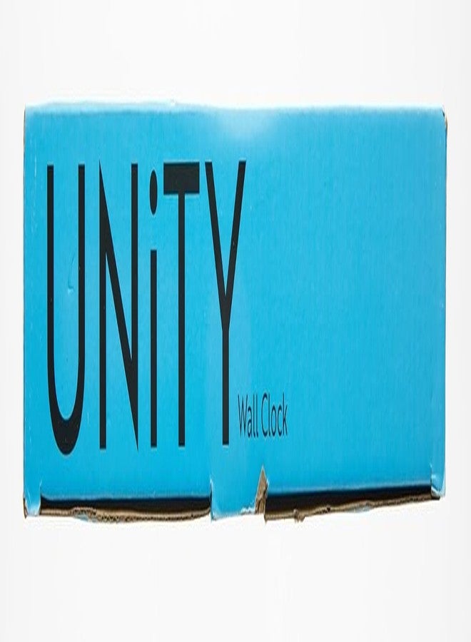 Unity Wall Clock, Fradley, Silent Sweep, Modern, Orange, 30cm / 12-inch - Image 5