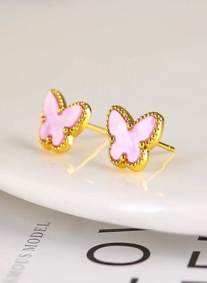 Jewelry Butterfly pink collection - Image 3