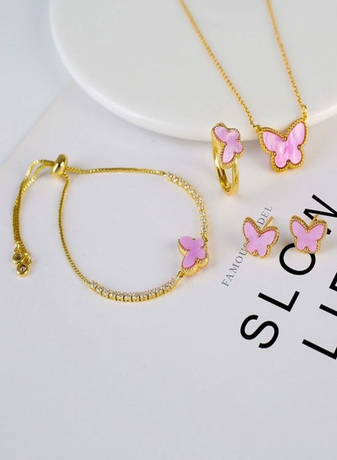 Jewelry Butterfly pink collection - Image 1