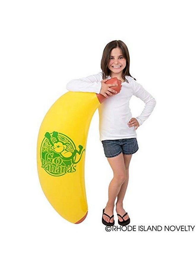 Rhode Island Novelty موزة قابلة للنفخ عملاقة مقاس 48 بوصة واحدة لكل طلب  - Image 3