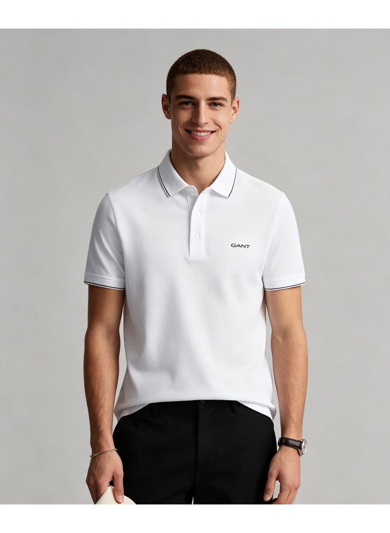 GANT Unisex Short Sleeve Collared Polo Shirt Casual Daily Wear Top Black - Image 4