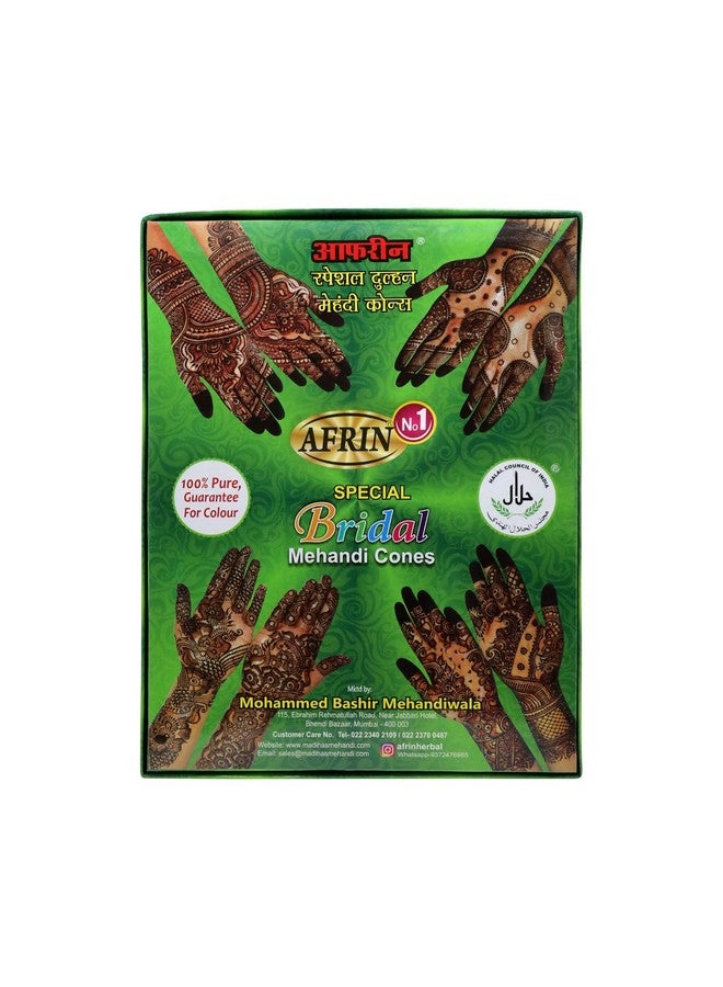 Afrin Henna Bridal Mehandi Cone Pack Of 12 (40Gm Each) - Image 3