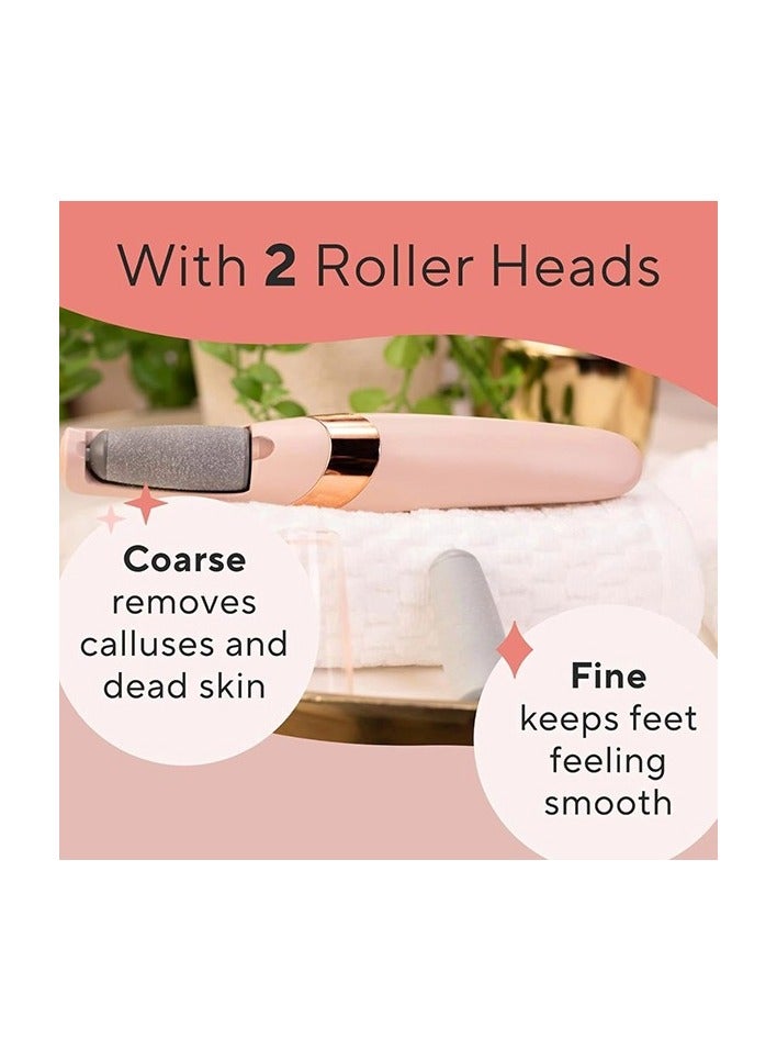 WEIMEI Electronic Pedicure Tool | Rechargeable Callus Remover for Smooth Feet | 2 Speeds, 2 Roller Heads & Built-in LED Light | Portable & Cordless Foot File for Smooth Heels & Feet | At-Home Spa Pedicure Kit  - Image 4