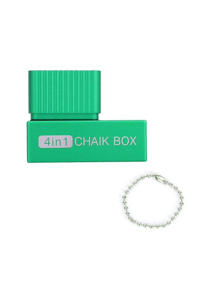 Thoraya Portable 4 in1 Billiard Cue Tip Tool Pool Chalk Holder Stick Shaper Repair Scuffer Pick(green)  - Image 1