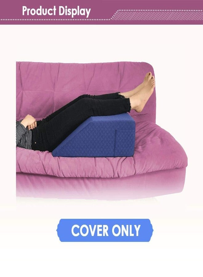 Mistuki Wedge Pillow Cover case Leg Elevation Pillowcase Knee Post-Surgery Bed Wedge Replacement case with Pocket (Cover Only) - 24x21x8 Pillow Protector - Image 5