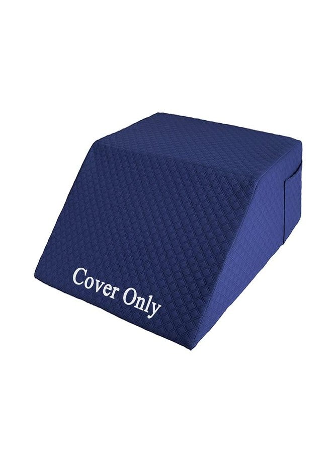 Mistuki Wedge Pillow Cover case Leg Elevation Pillowcase Knee Post-Surgery Bed Wedge Replacement case with Pocket (Cover Only) - 24x21x8 Pillow Protector - Image 1