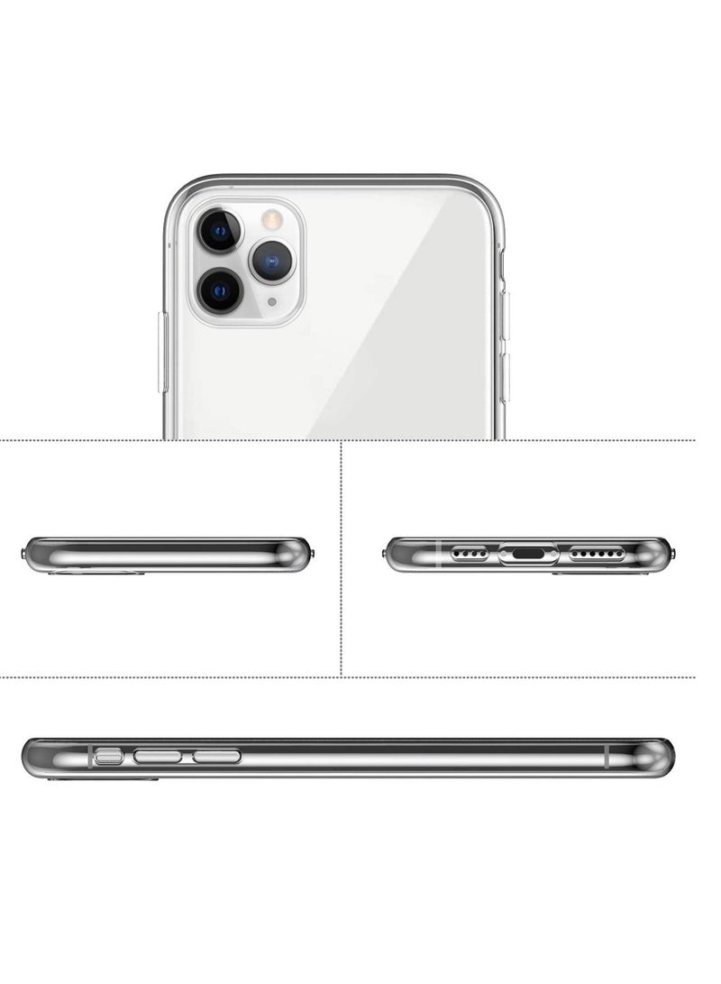 MIGOFAST IPhone 11 Pro Clear Case Soft Flexible Silicone TPU Shockproof Transparent Rubber Back Cover iPhone 11 Pro Clear - Image 3