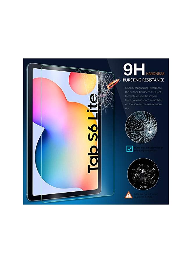 AWH Screen Protector for Samsung Galaxy Tab S6 Lite, Premium 9H Hardness 2.5D Round Edge Tempered Glass Film Screen Protector for Samsung Galaxy Tab S6 Lite 10.4 Inch, (2 Packs) - Image 4