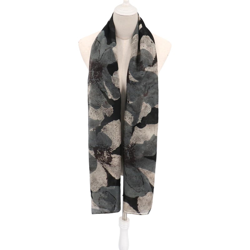 vimate black lightweight scarf -womens winter ladies fashion neck scarfs long large shawl scarves hijab scarfs travel scarf (Style 46) - Image 5