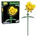 Brickcraft Bricktanicals Yellow Rose Building Set 104 Piece Flower Stem Model Compatible Brick Bouquet Kit for Adults Kids Creative Botanical Construction Toy Gift for Collectors Builders - Image 2