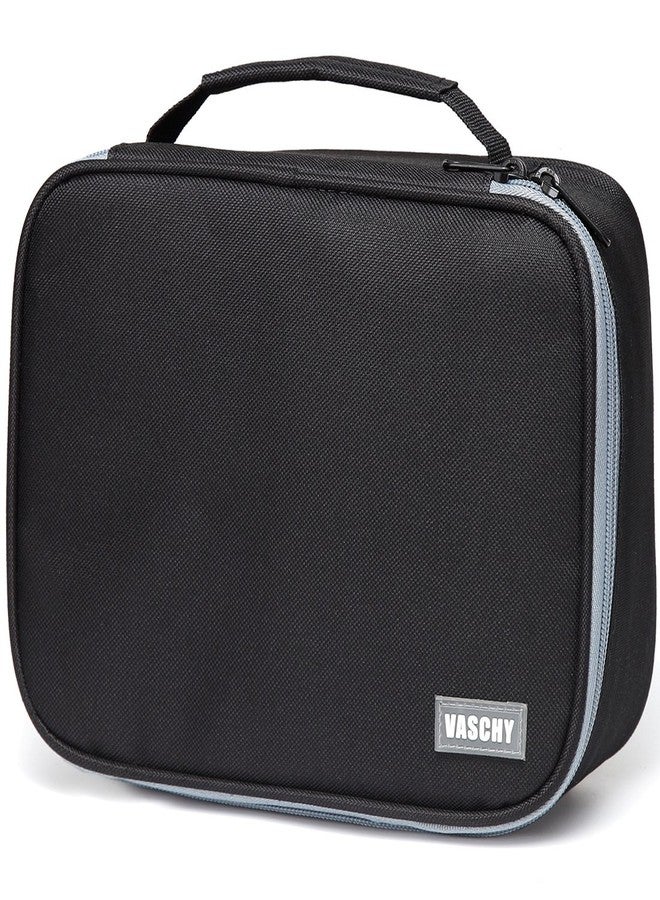 فاشي مقلمة كبيرة من فاشي، حقيبة أقلام تلوين فنية بطبقات قابلة للفصل وجيوب متعددة بسحّاب لتنظيم الأدوات المكتبية المدرسية والمكتبية، لون أسود - Image 1