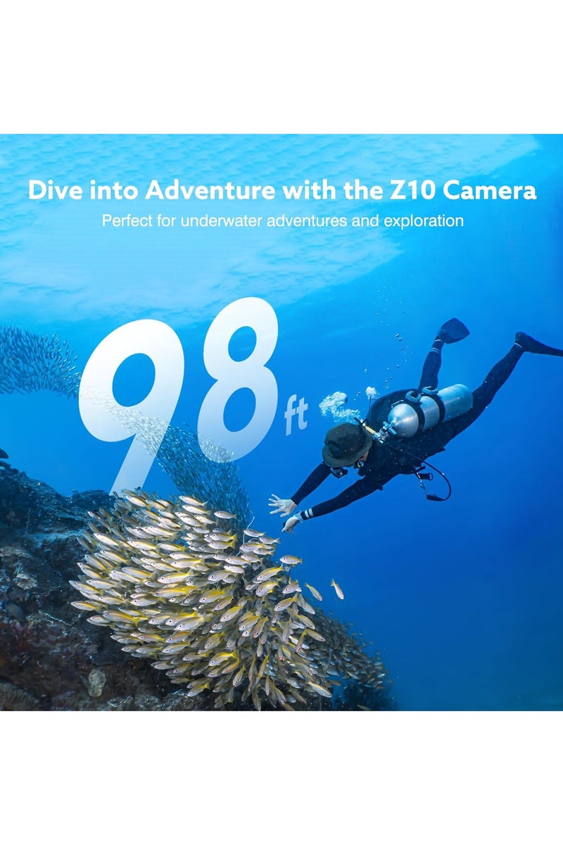 AL RAID 4K Action Camera, Mini Body Camera with Magnetic Mount & IPX7 Waterproof Case (30m), Wi-Fi Touch Screen, 150Min Battery, Hands-Free for Cycling Motorcycle Helmet Diving Vlogging Travel Sports - Image 5