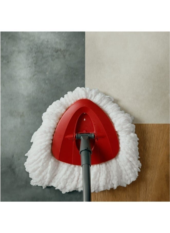 فيليدا عبوة إعادة تعبئة فيليدا توربو سمارت، مصنوعة من الألياف الدقيقة بنسبة 100% | عبوة من قطعة واحدة | مناسبة لجميع أنظمة ممسحات فيليدا الدوارة | للأرضيات الصلبة | كلاسيكية | أبيض - Image 4