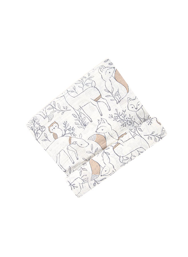 Crane BABY Ezra Single Swaddle Wraps, Woodland  - Image 1