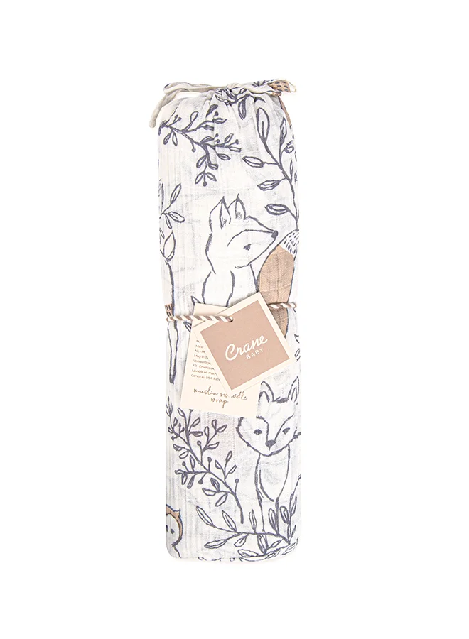 Crane BABY Ezra Single Swaddle Wraps, Woodland