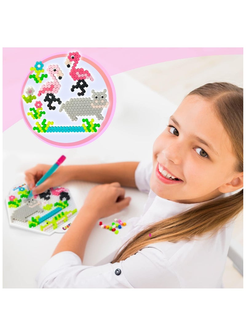 CRAZE Splash Beadys | Starter Flamingo V2 | Fun Craft Kit | DIY Bead Art Set - Image 5
