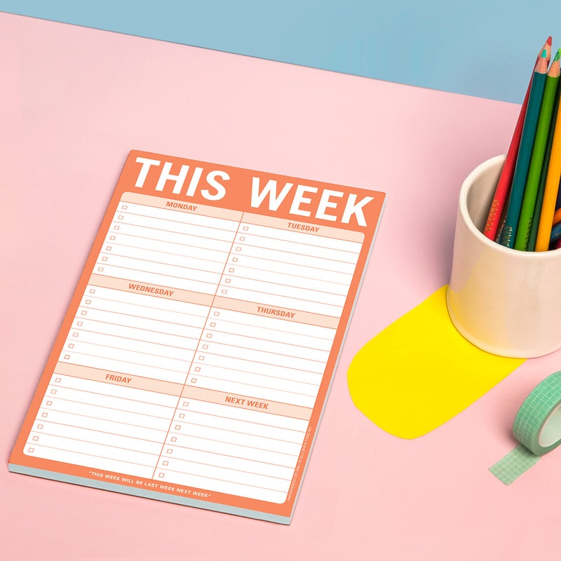 Knock Knock This Week Pad (Orange) - Image 4
