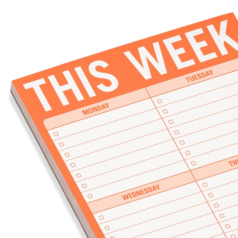 Knock Knock This Week Pad (Orange) - Image 3