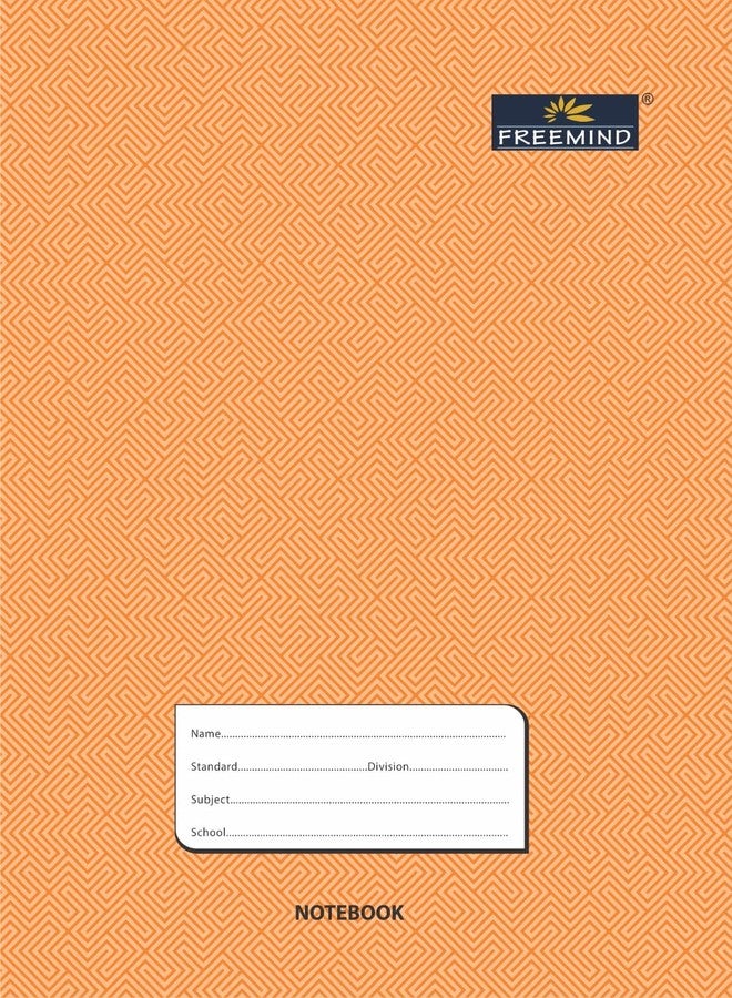 Freemind Notebook, 24x18 cm, Single Line with Interleaf, 172 Pages, Brown, Pack of 6 - Image 2