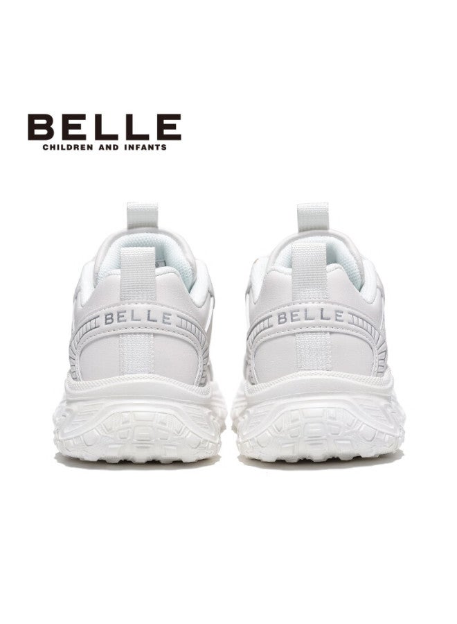 Belle Kids Shoes Children's Sports Shoes Autumn School Casual White Sneakers Uni White Size 33 - Image 4