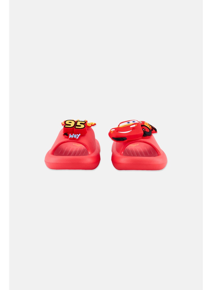 Disney Toddlers Boy Slip On Slipper, Red  - Image 2