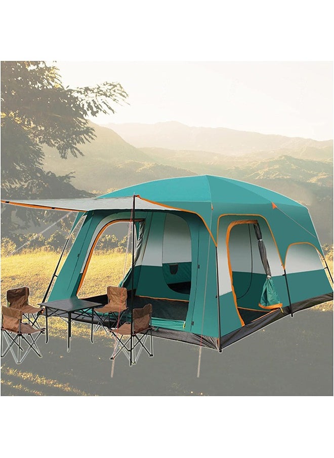 Arabest Large Tent 5-8 Person,Family Cabin Tents,2 Rooms,3 Doors and 3 Windows with Mesh,Straight Wall,Waterproof,Double Layer,Big Tent for Outdoor,Picnic,Camping,Family Gathering,Waterproof/Windproof Instant Tent for Hiking & Travel-Carry Bag  - Image 5
