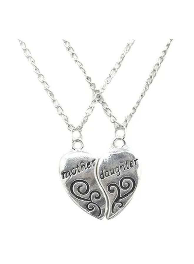 2-Piece Heart Letter Pattern Necklace Set