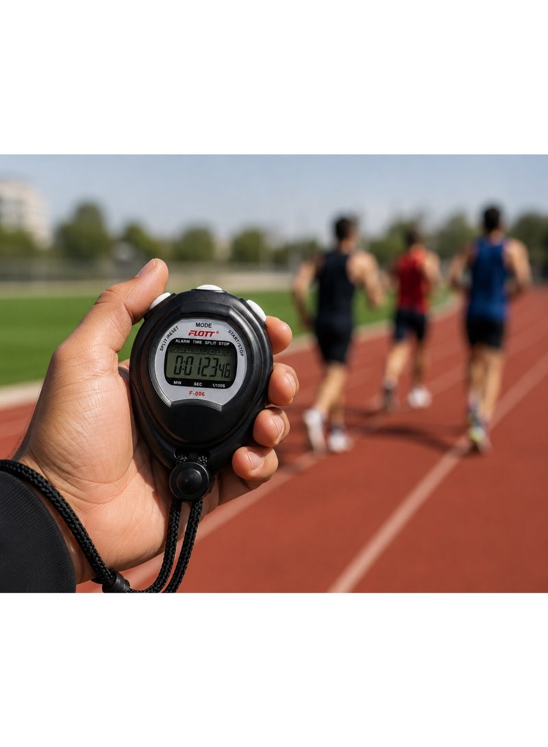 FLOTT F-006 Digital Multifunction Stopwatch – Accurate Sports Stopwatch with LCD Display and Lanyard - Image 5