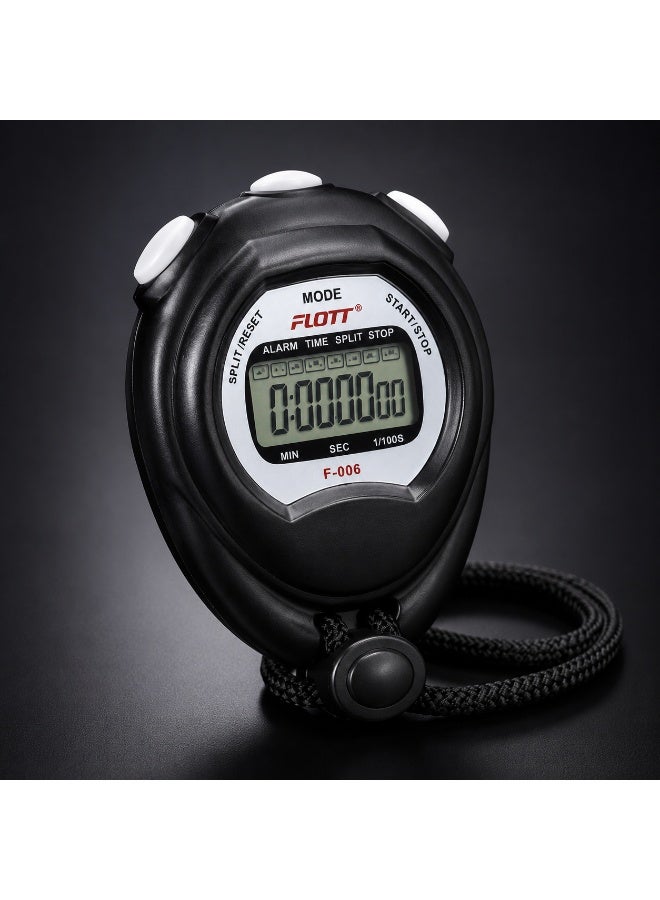 FLOTT F-006 Digital Multifunction Stopwatch – Accurate Sports Stopwatch with LCD Display and Lanyard - Image 2
