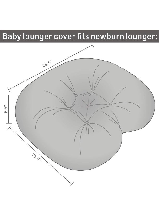 BlueSnail Strechy Newborn Lounger Cover, Removable and Ultra Soft Sung Fitted Baby Lounger Slipcover (1 Pack,Pink) - Image 4